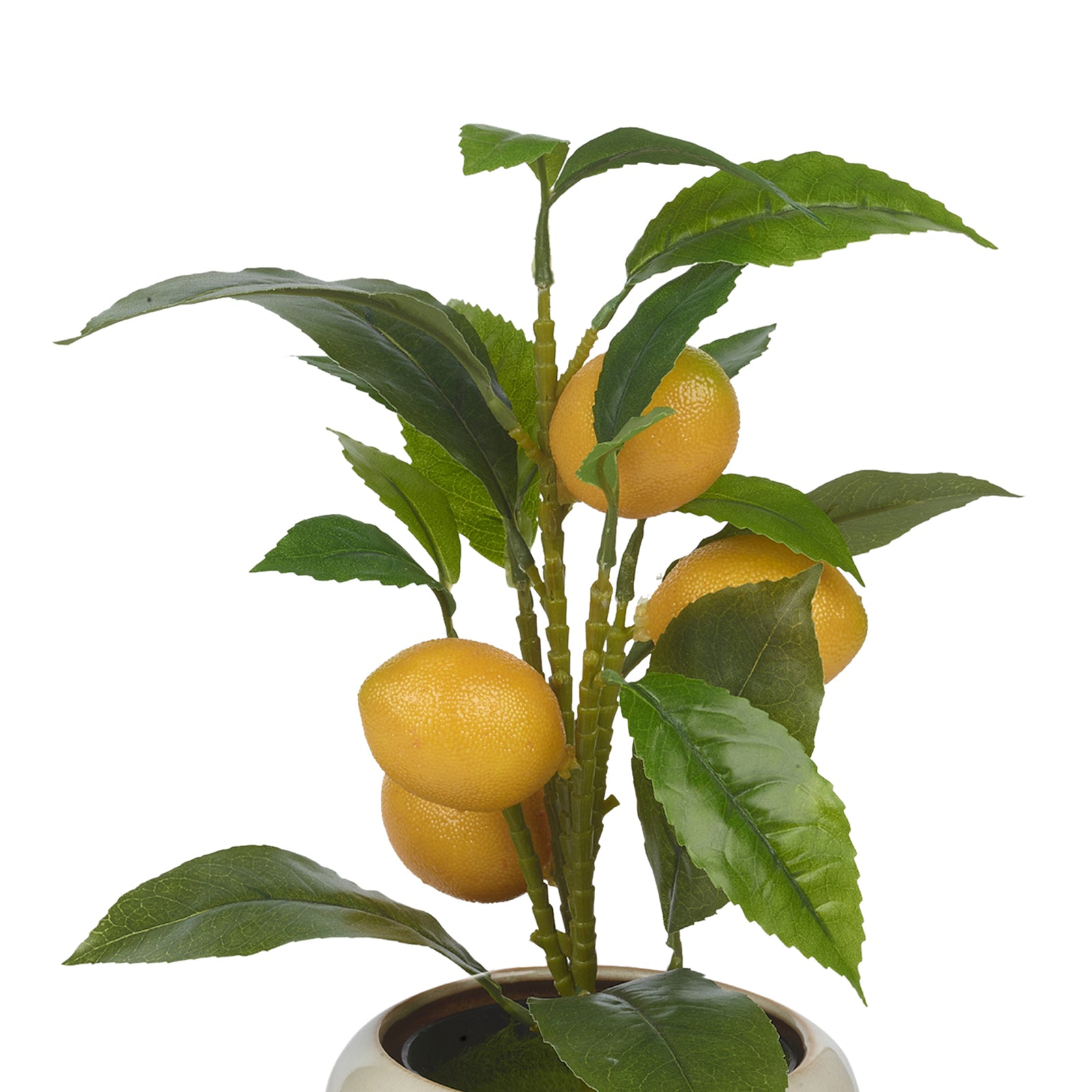 Artificial Citrus Lemon Citron Fruit Tree in 9Cm Pot Indoor Home Office Decor