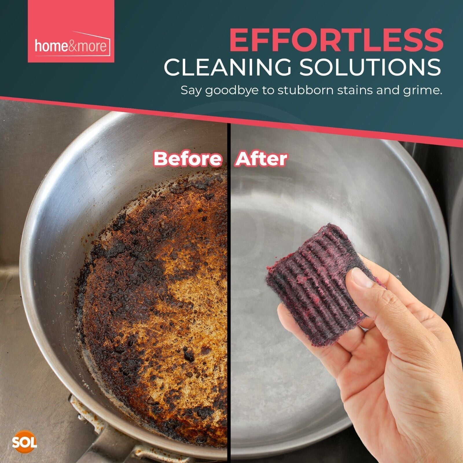 15-120 Soap Filled Pads Sponge Scourer Steel Wool for Household Kitchen Cleaning