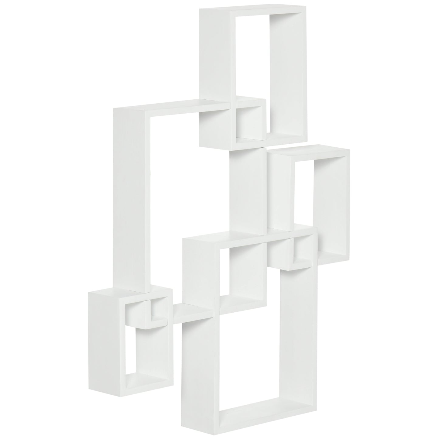 Wall Mounted Interlocking Cube Shelves, Display Wall Shelf for Living Room