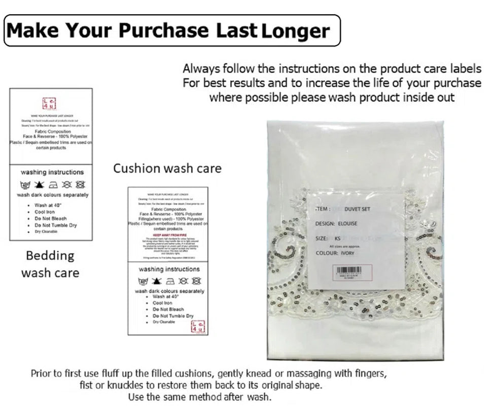 Jenifry Ivory Microfibre 8TC Modern & Contemporary Duvet Cover Set