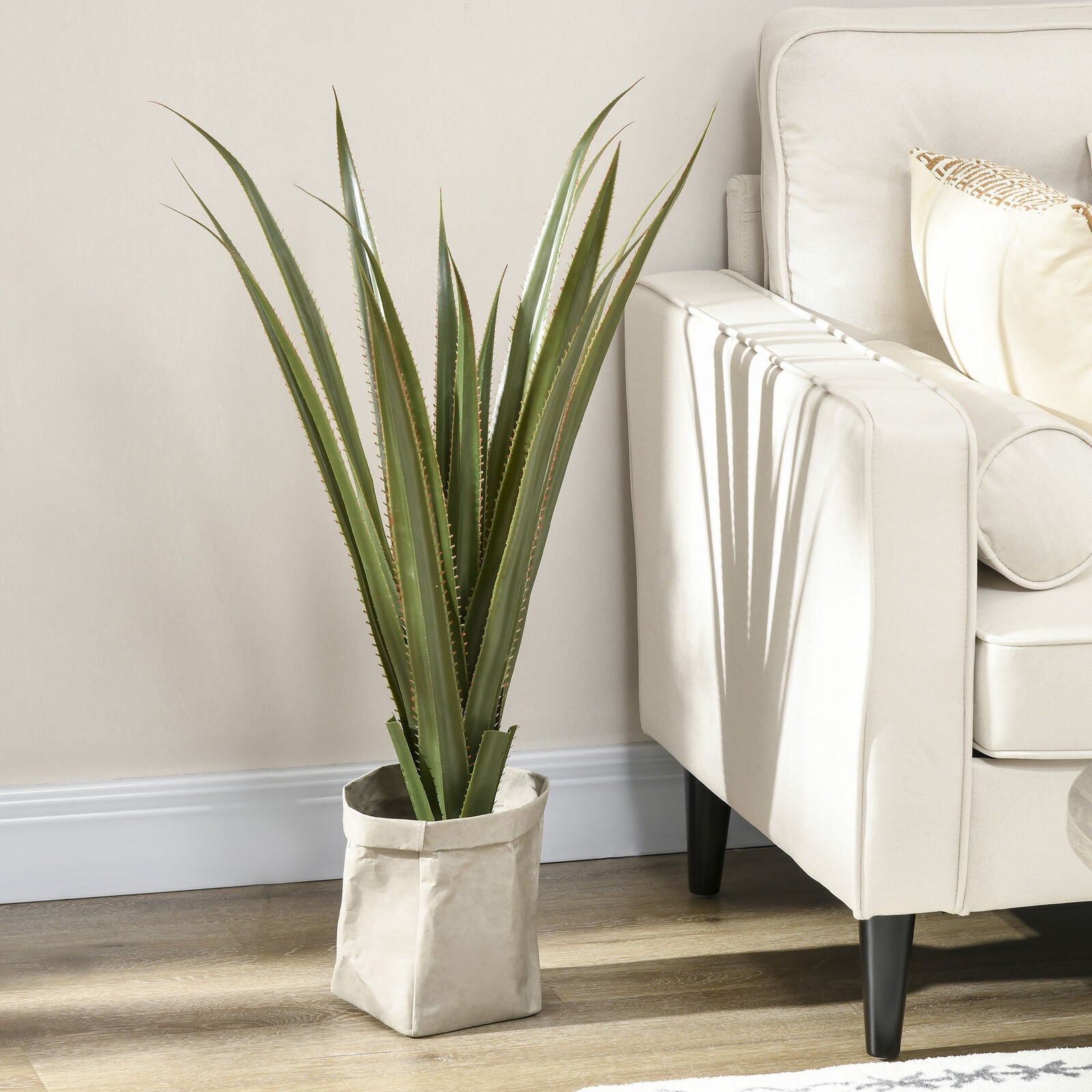 Decorative Artificial Plants Agave, Indoor Outdoor Potted Fake Plants