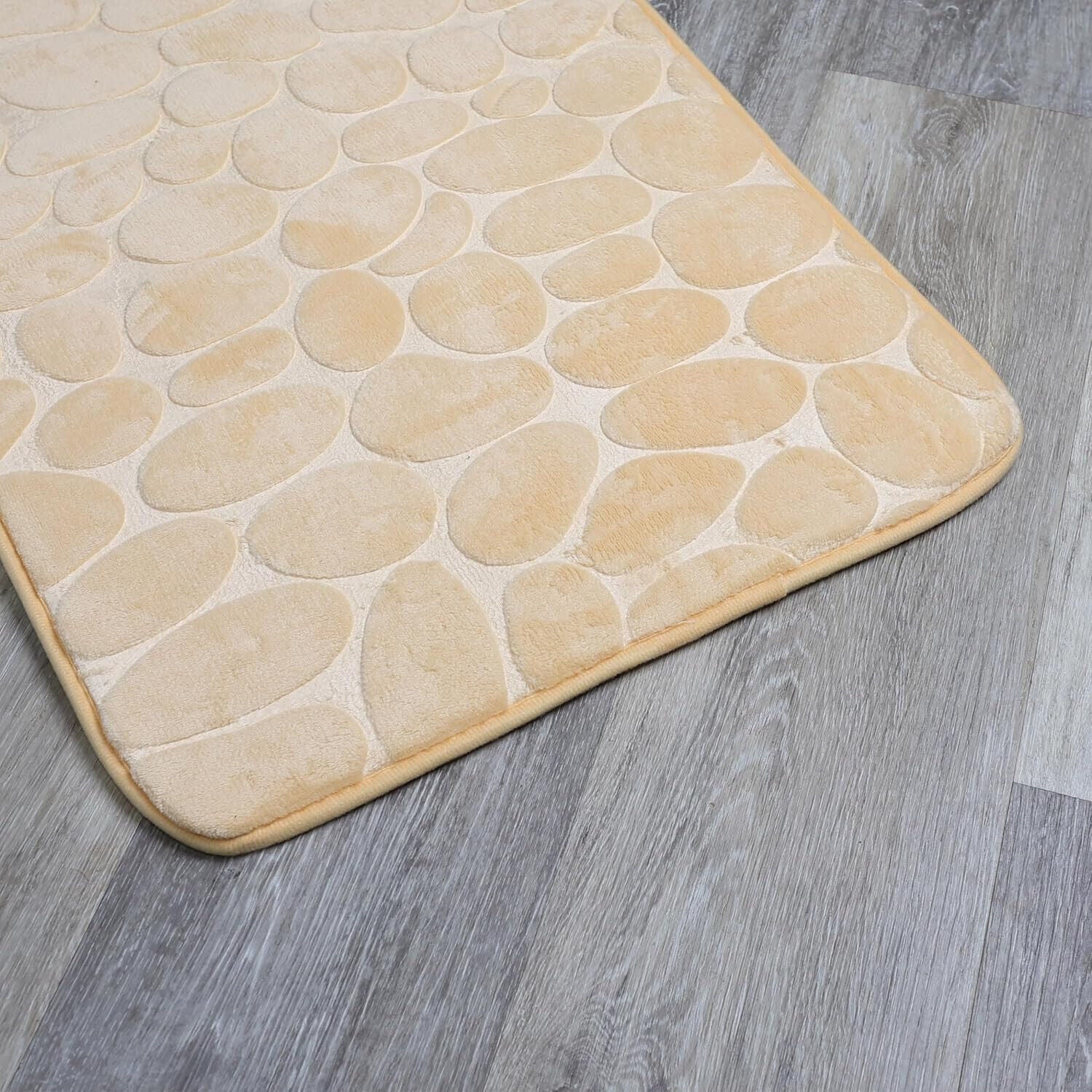 2 PCS Bathroom NON SLIP BATH MAT MEMORY FOAM ULTRA SOFT TOILET BATHROOM RUGS