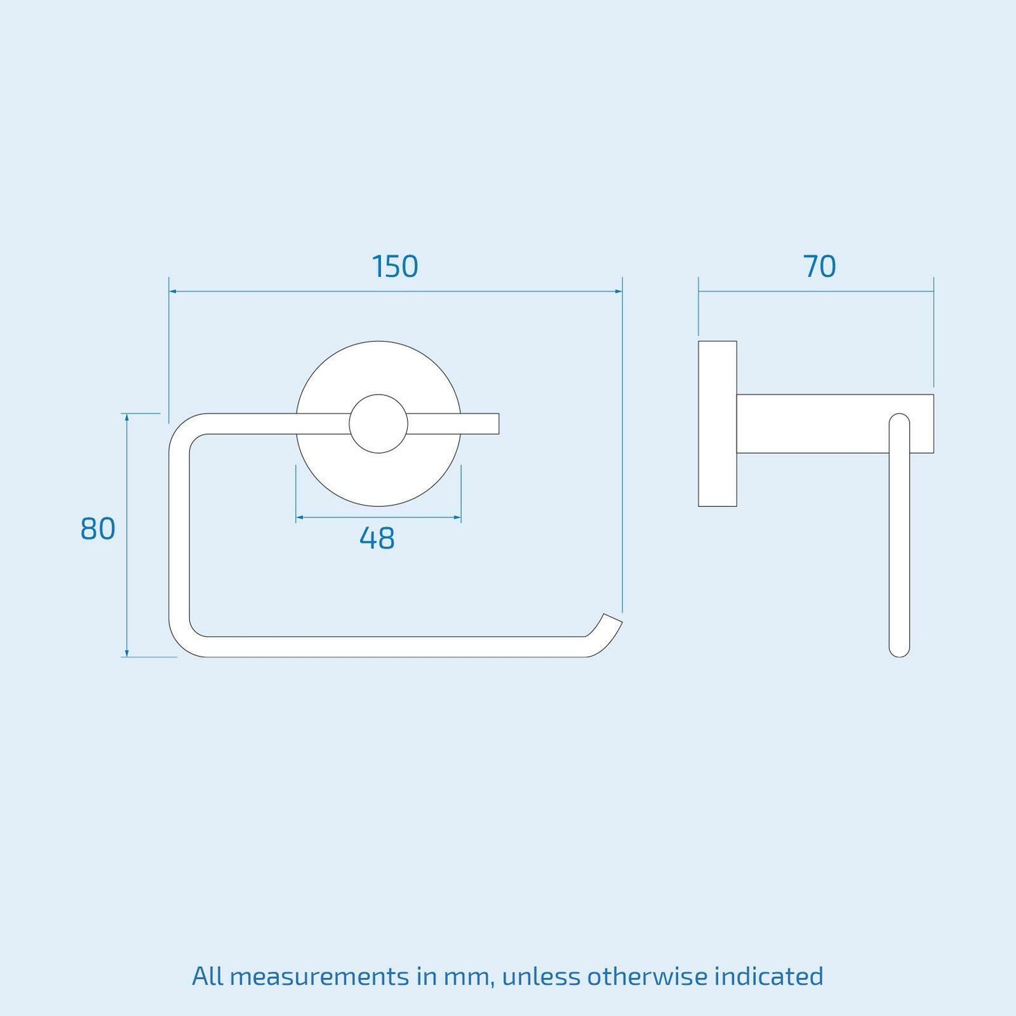 Modern round Black Matte Bathroom Accessories