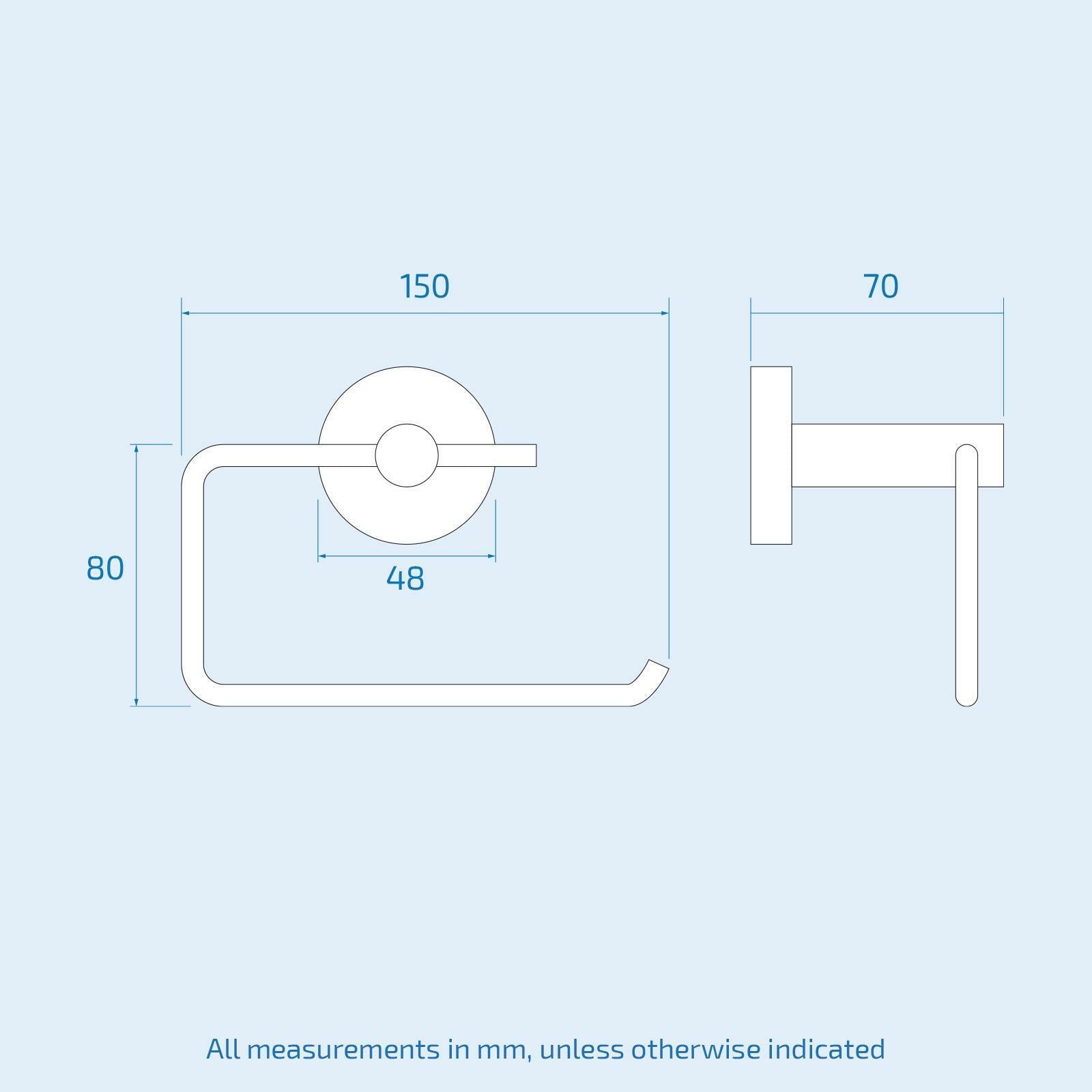 Modern round Black Matte Bathroom Accessories