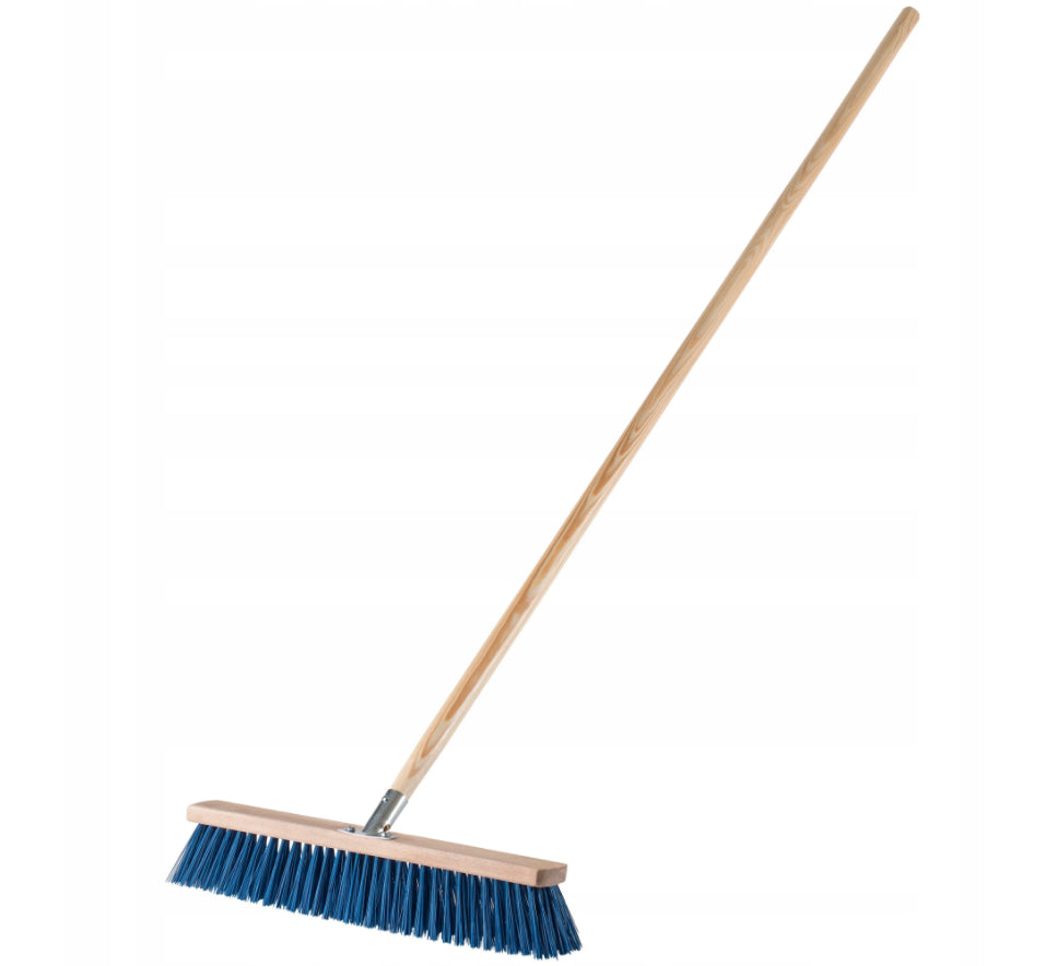 1.2M Traditional Outdoor Garden Sweeping Brush Floor Yard Wooden Broom Handle