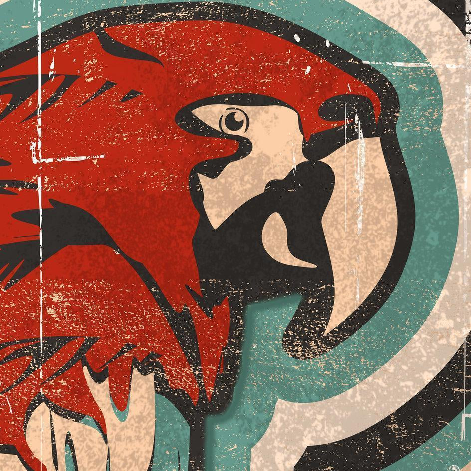 Retro Parrot Cushion/Pillow