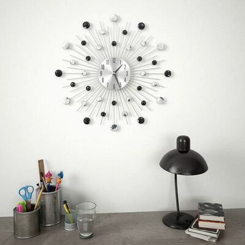 Wall Clock with Quartz Movement Modern Design 50 Cm