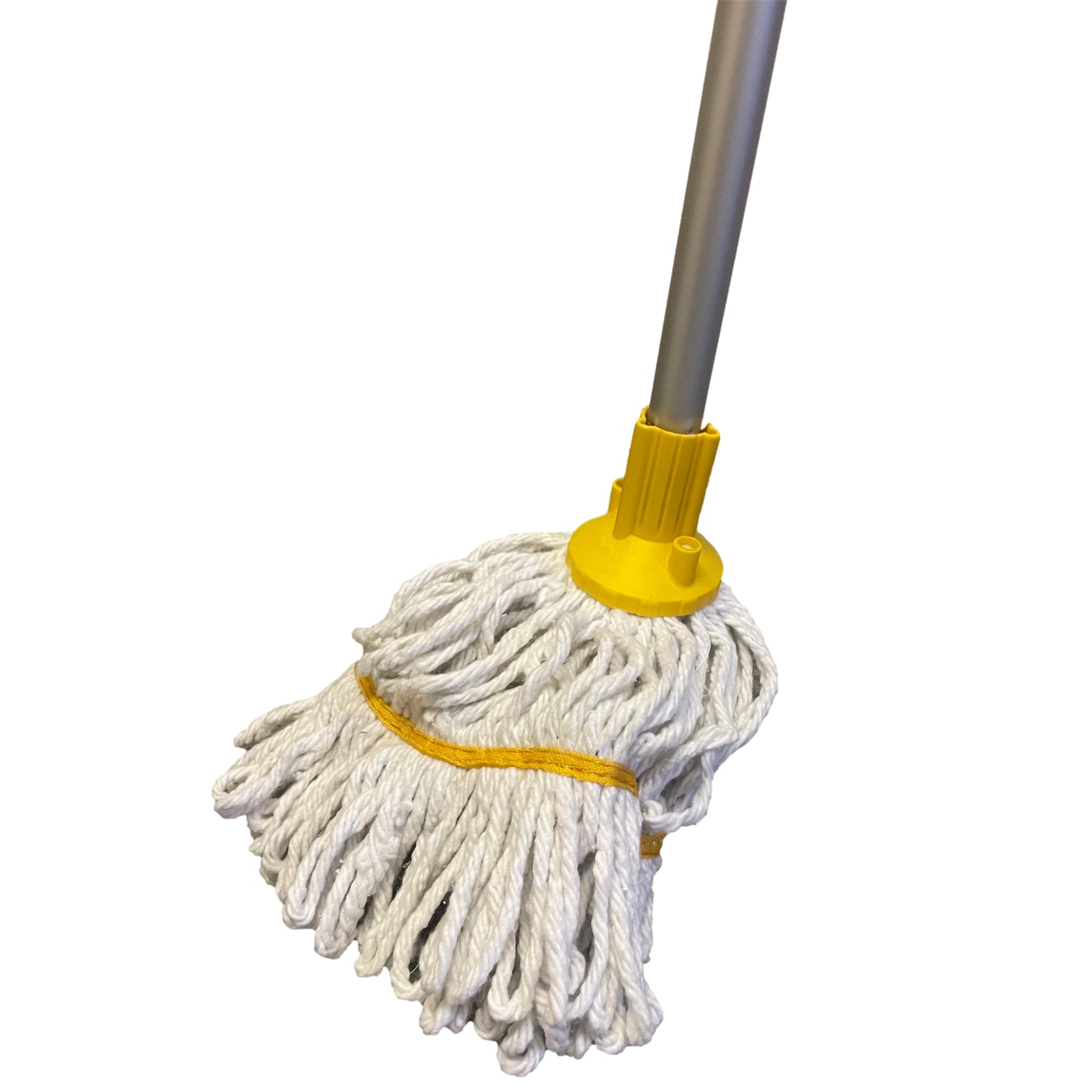 Mop Heads and Handle Cotton Heavy Duty Replacement Floor Kitchen Cleaning Yellow