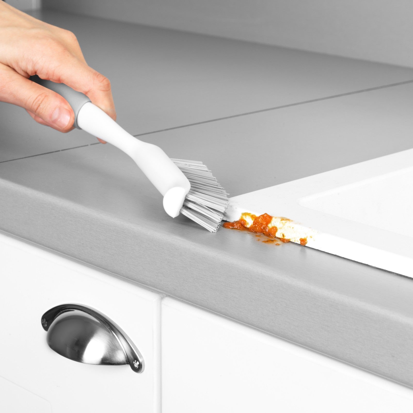 Beldray Dish Scrubbing Brush Antibac Washing up Pot Pan Bottle Cleaner Slim Head