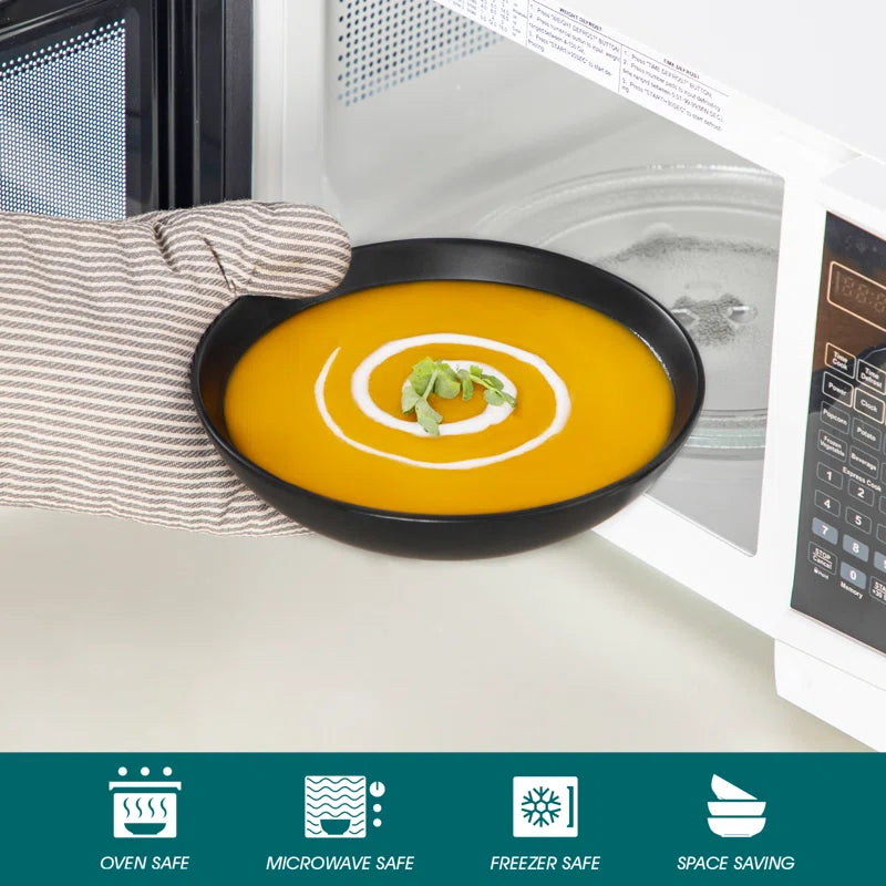 24 Piece Stoneware Dinnerware Set - Service for 6