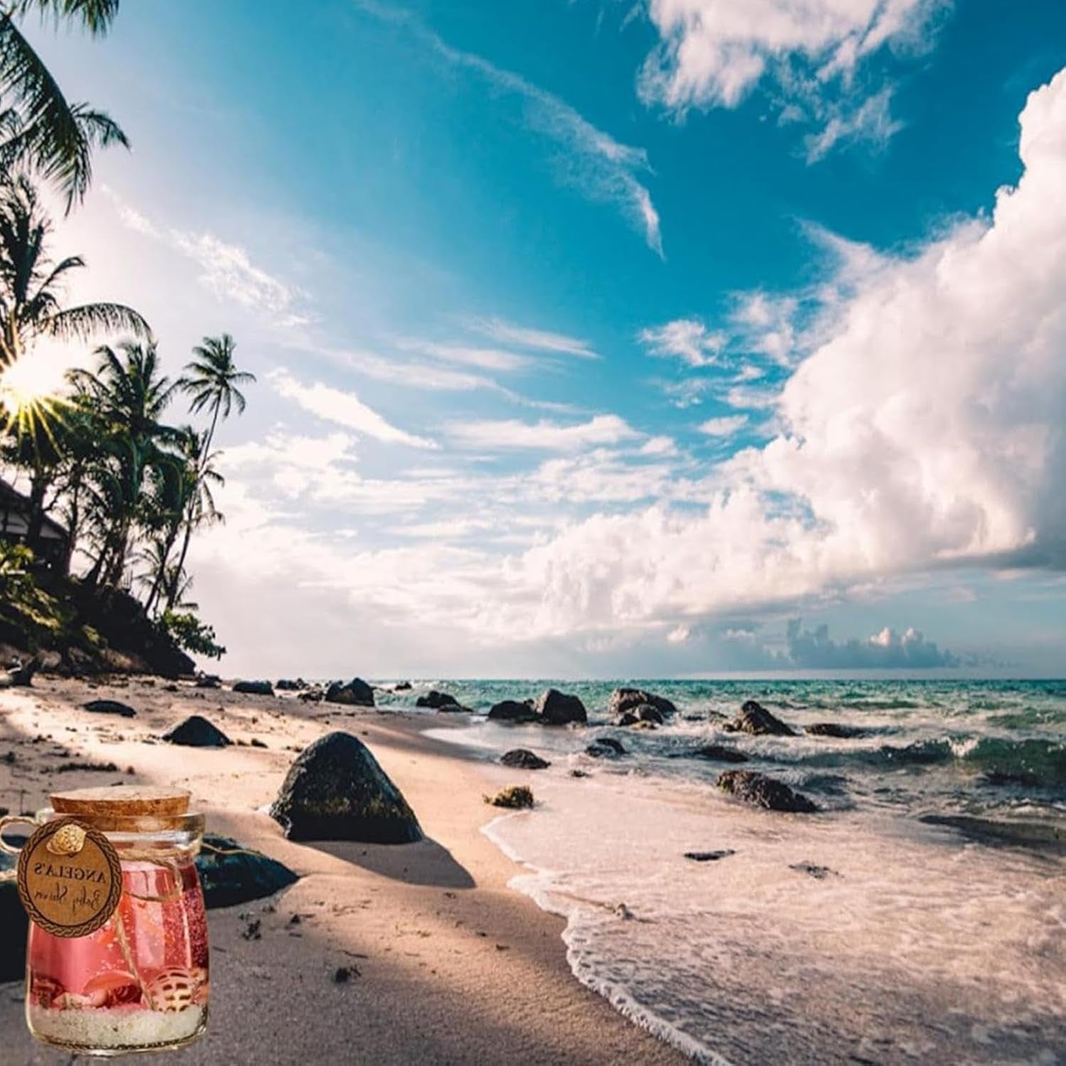 Aromatherapy Candles, Sea Theme Gel Candle, Home Air Freshener, Aromatherapy Jar Candles for Creating Relaxing Ambience