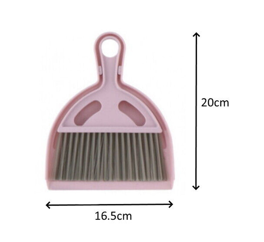 Mini Dustpan & Brush Set Easy Cleaning Office Car Tidy Home Kitchen Tabletop New
