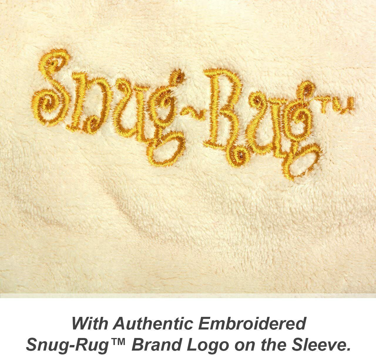 Genuine Snug Rug DELUXE ™ ADULT Cosy Warm SLEEVED Arms Blanket Fleece Official