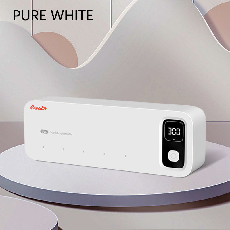 Caredite 2023 Toothbrush Sterilizer Holder with New Multi Colors, Fast Drying Professional Home Toothbrush Sterilizer Protect Your Family Oral Health Bathroom Wall-Mounted Adjustable