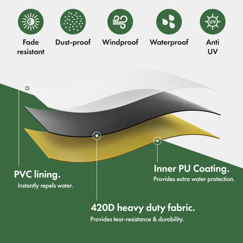 Outdoor Patio Bench Cover