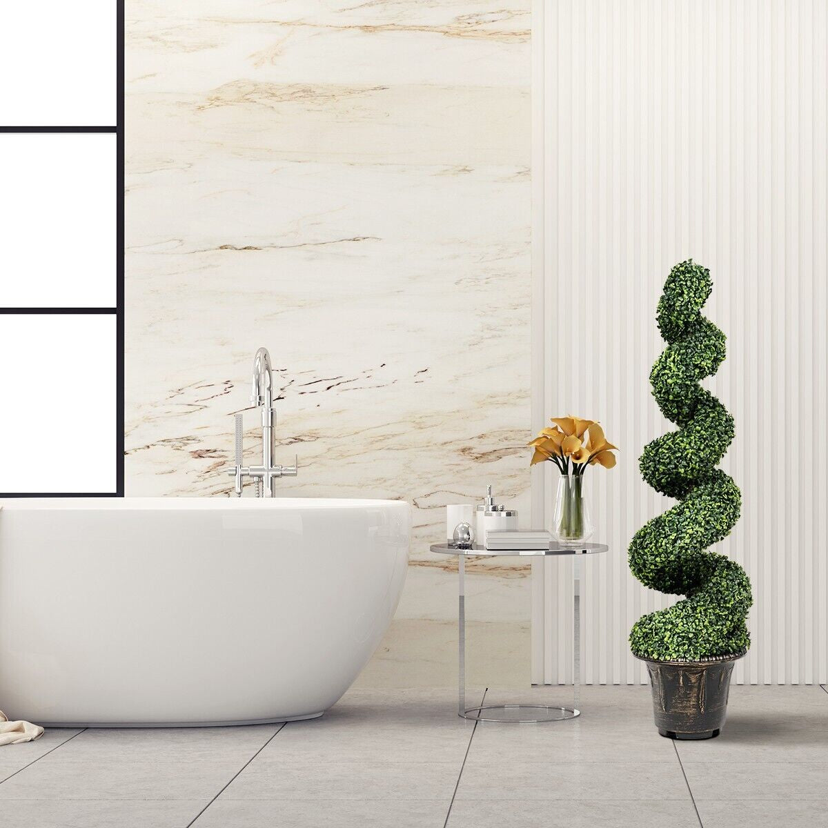 120Cm Artificial Boxwood Spiral Tree