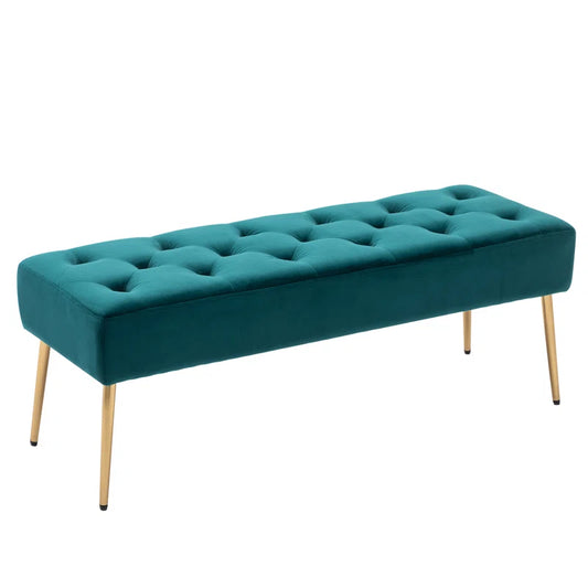 Velvet Upholstered Bench