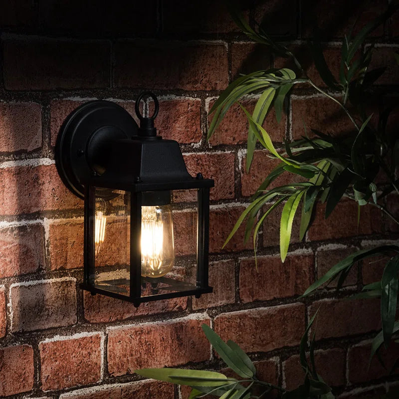 Dewsbury Black Outdoor Wall Lantern