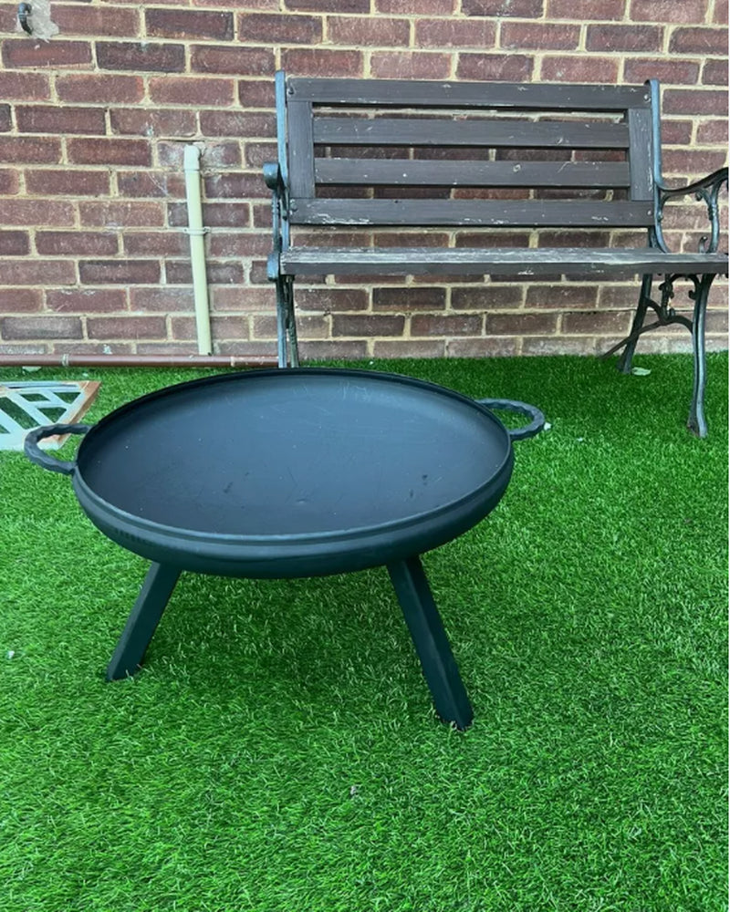 Fire Pit Outdoor, Garden Patio Heater Charcoal Log Wood Burner, Steel Fire Bowl