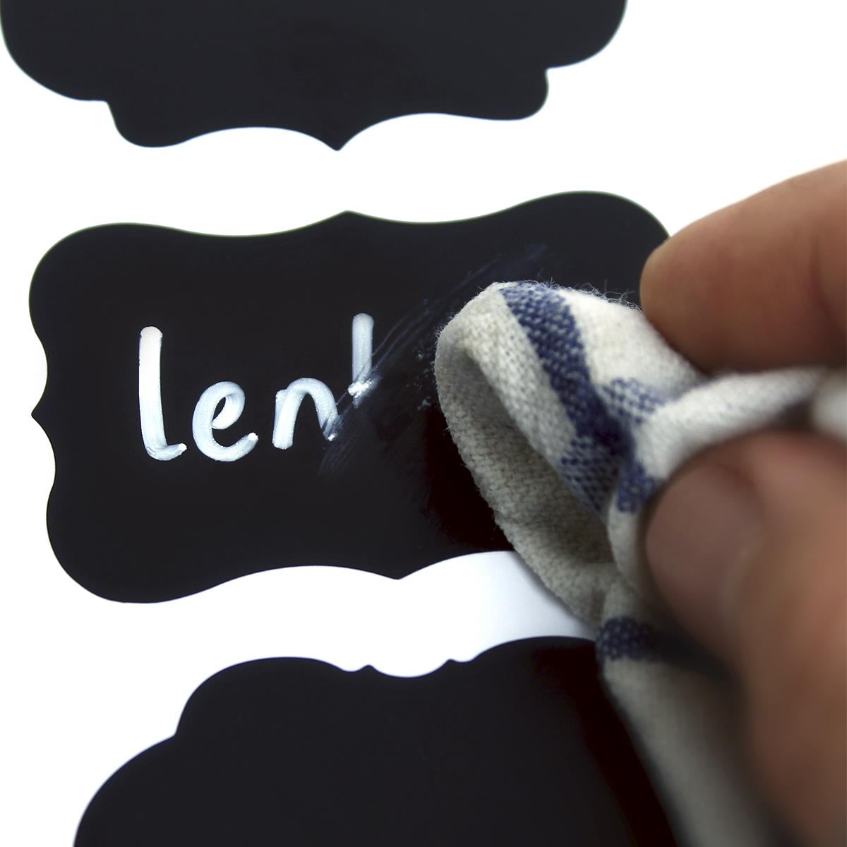 200 Reusable Chalkboard Labels Removable Blackboard Stickers Name Bottles Jars