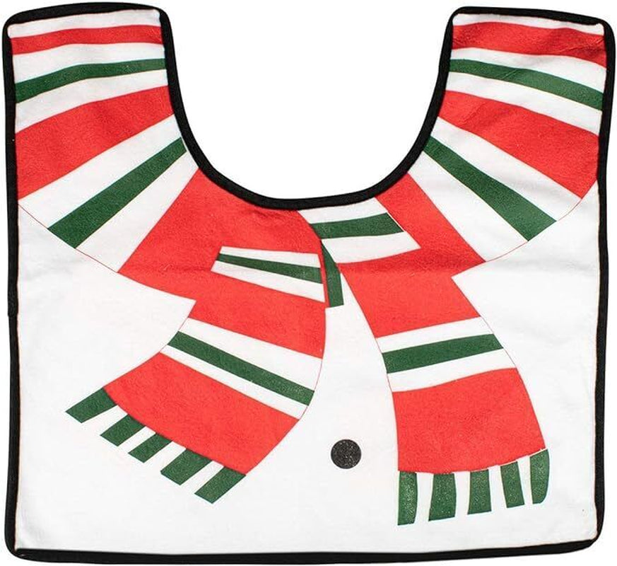 Christmas Xmas Decoration Toilet Seat Cover Set Santa, Elf, Reindeer, Snowman