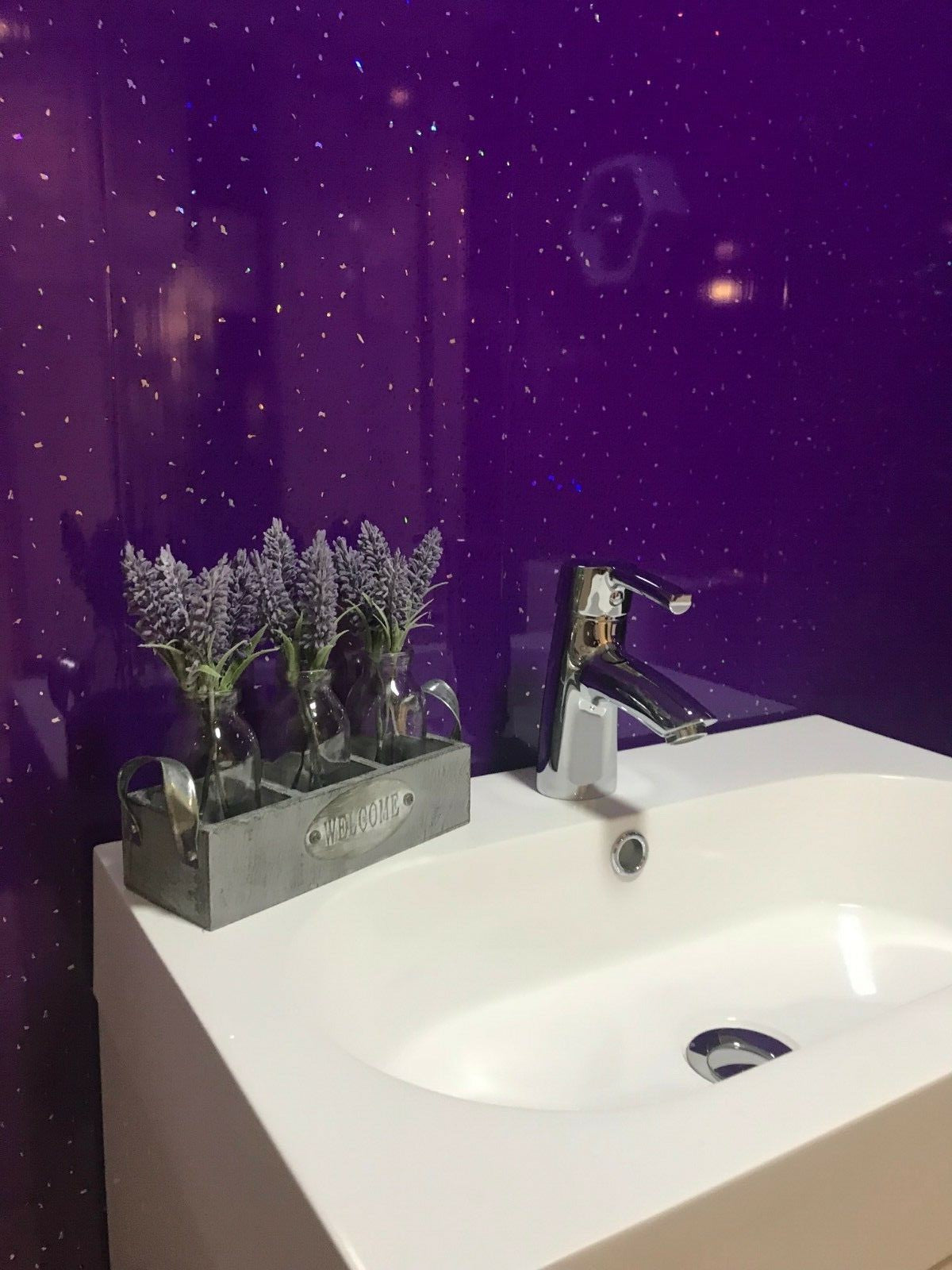 10 White Black Grey Sparkle & Marble Shower Wall Panels PVC Bathroom Cladding