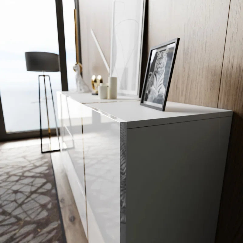 ONYX Living Room Set White High Gloss