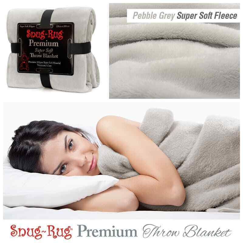 Large Blanket Fleece Throw Sofa Bed Luxury Soft Warm for Winter Single Double UK