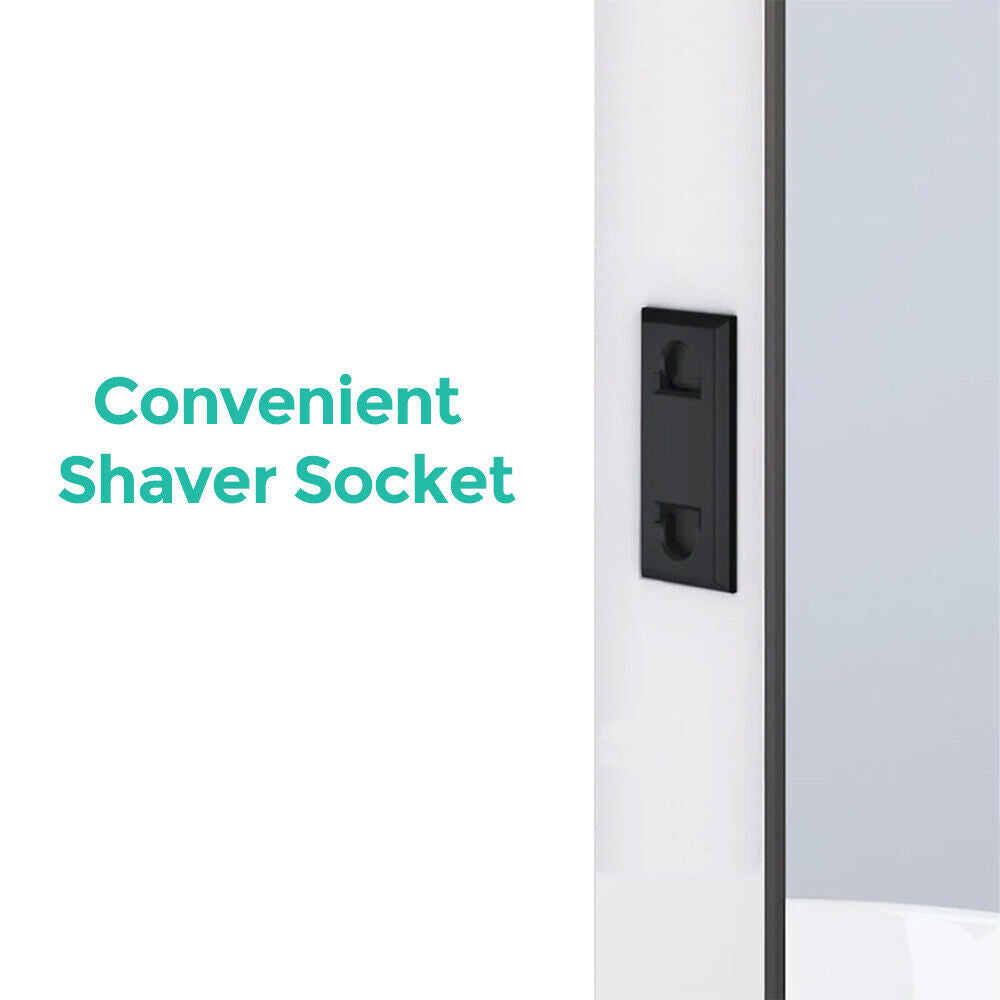 Nes Home Motion Sensor Bathroom LED Mirror Shaver Socket Demister 600 X 800Mm