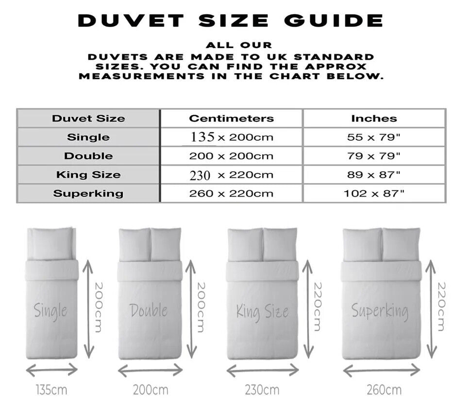 ANTI ALLERGY COROVIN DUVET QUILT 10.5 13.5 15TOG BEDDING SINGLE DOUBLE KING SIZE