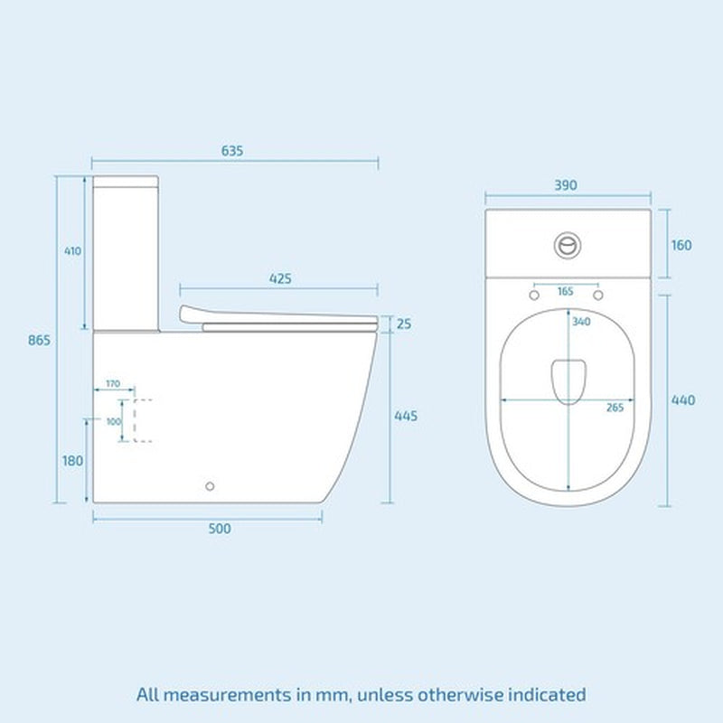Merton Grey Basin Wall Hung Vanity Cabinet & Rimless Close Coupled Toilet