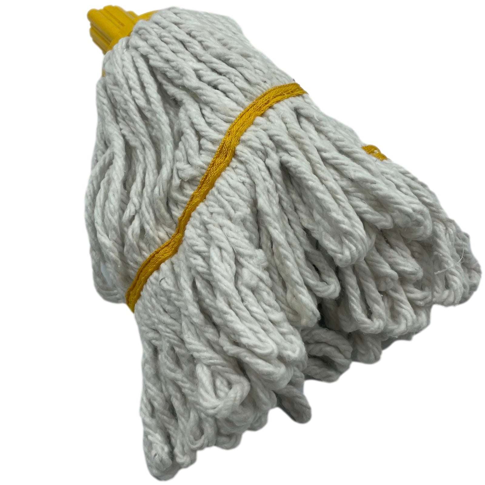 Mop Heads and Handle Cotton Heavy Duty Replacement Floor Kitchen Cleaning Yellow