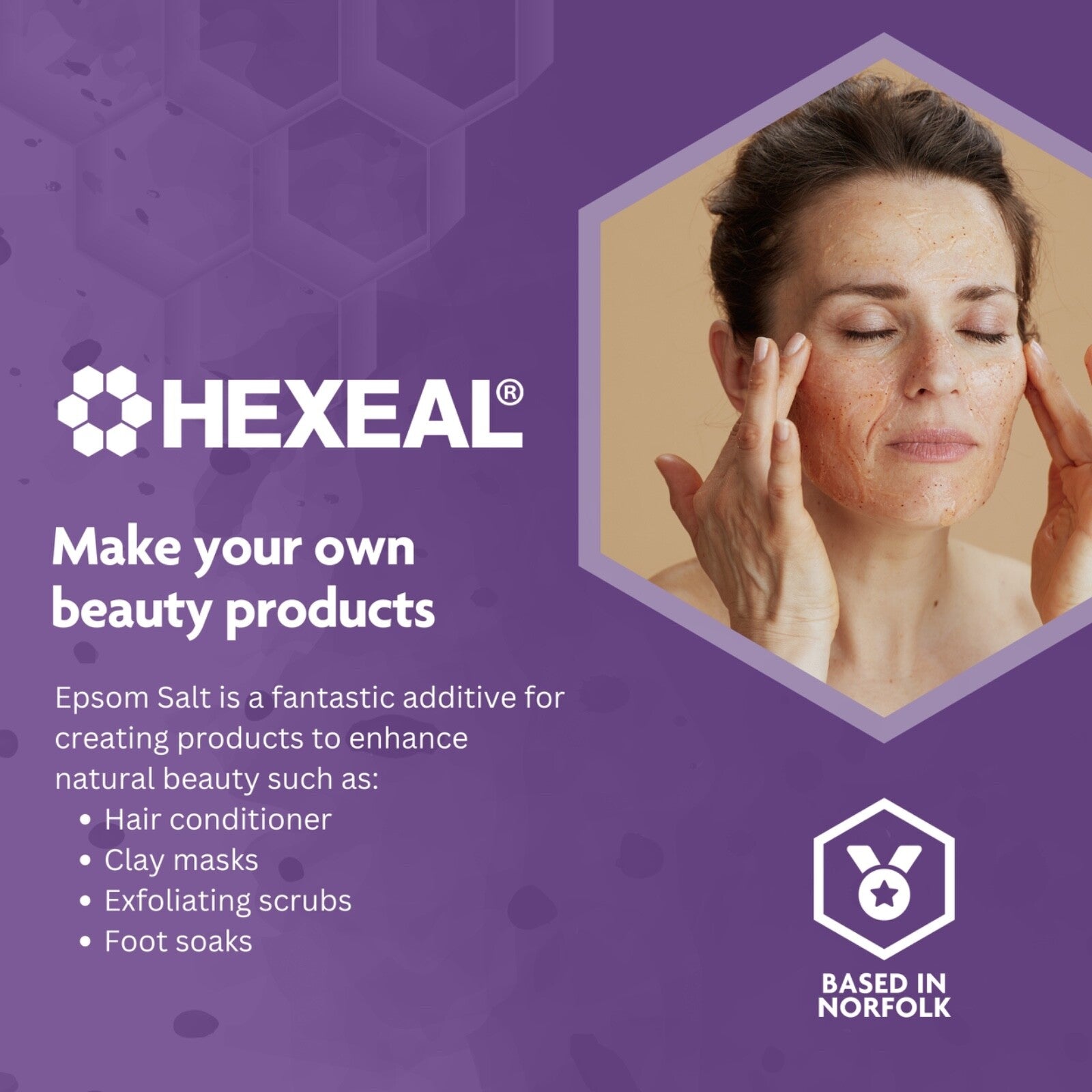 Hexeal Epsom Salt 10Kg – 2 X 5Kg Bags of Food Grade Magnesium Sulphate