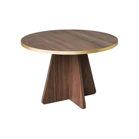 Coffee Table Dkluiver, Low Coffee Table, Magazine Rack for Sofa, 60X60H40 Cm, Gold