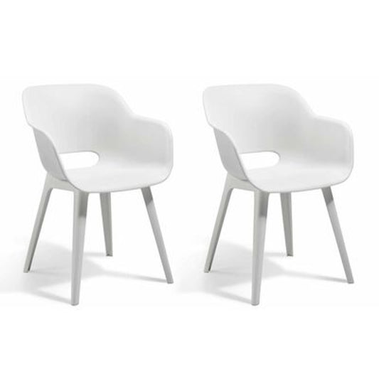 Outdoor Chairs Akola 2 Pcs White