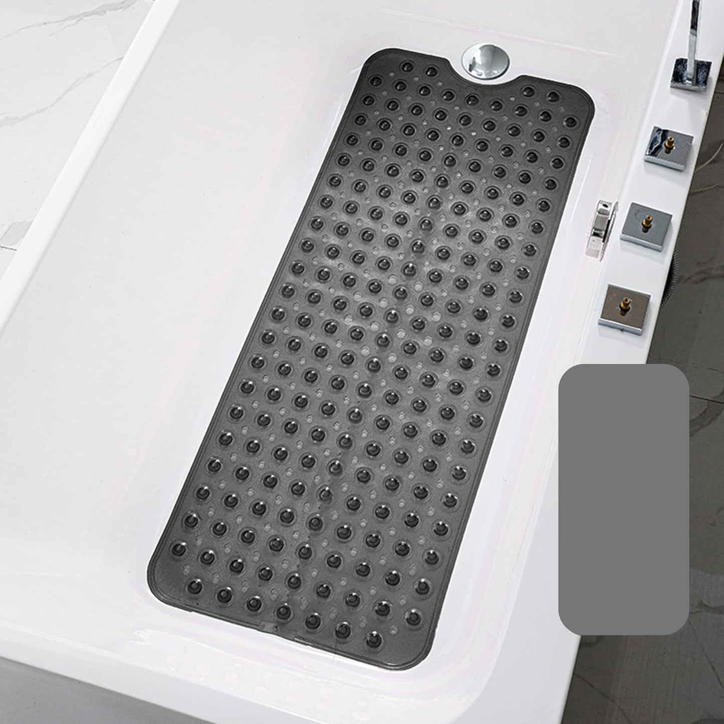 EXTRA LARGE NON-SLIP BATH MAT BATHTUB BATHROOM SHOWER MAT RUBBER STRONG SUCTION