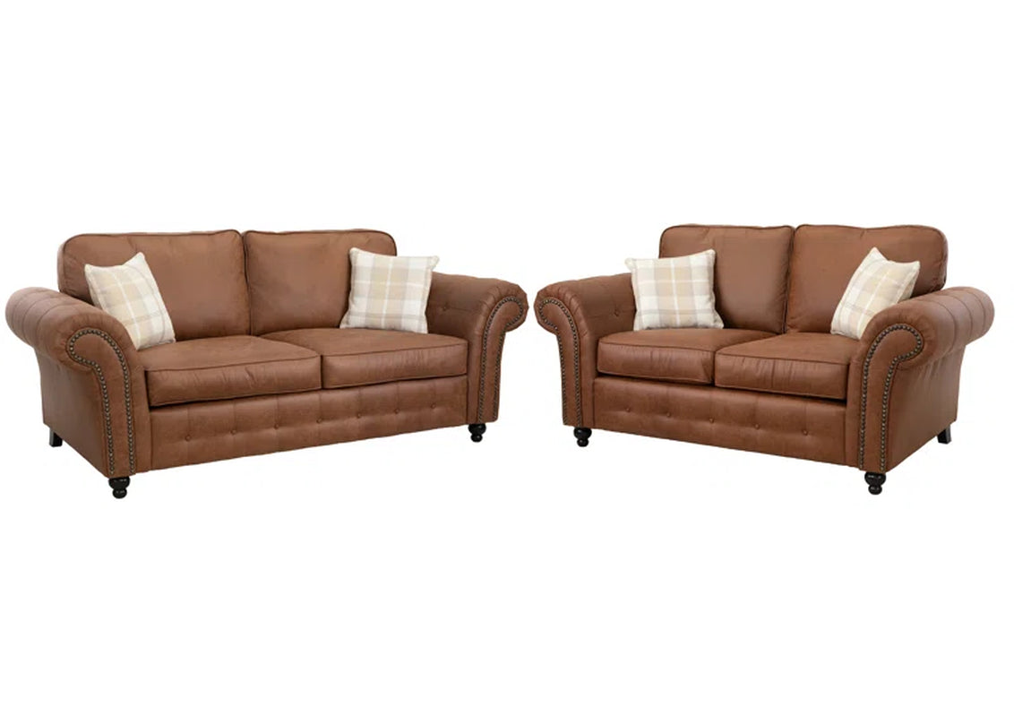 Bodnar 2 - Piece Faux Leather Living Room Set