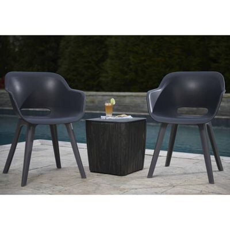Outdoor Chairs Akola 2 Pcs Graphite