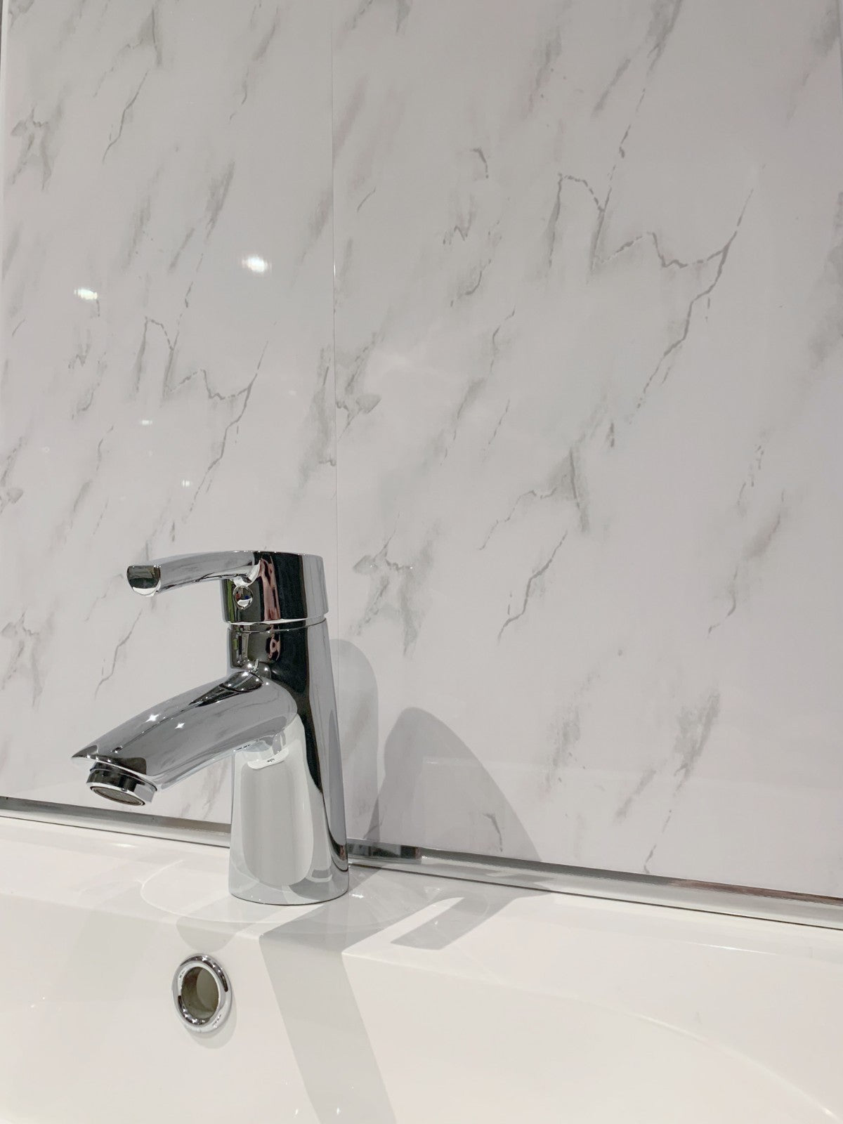 10 White Black Grey Sparkle & Marble Shower Wall Panels PVC Bathroom Cladding