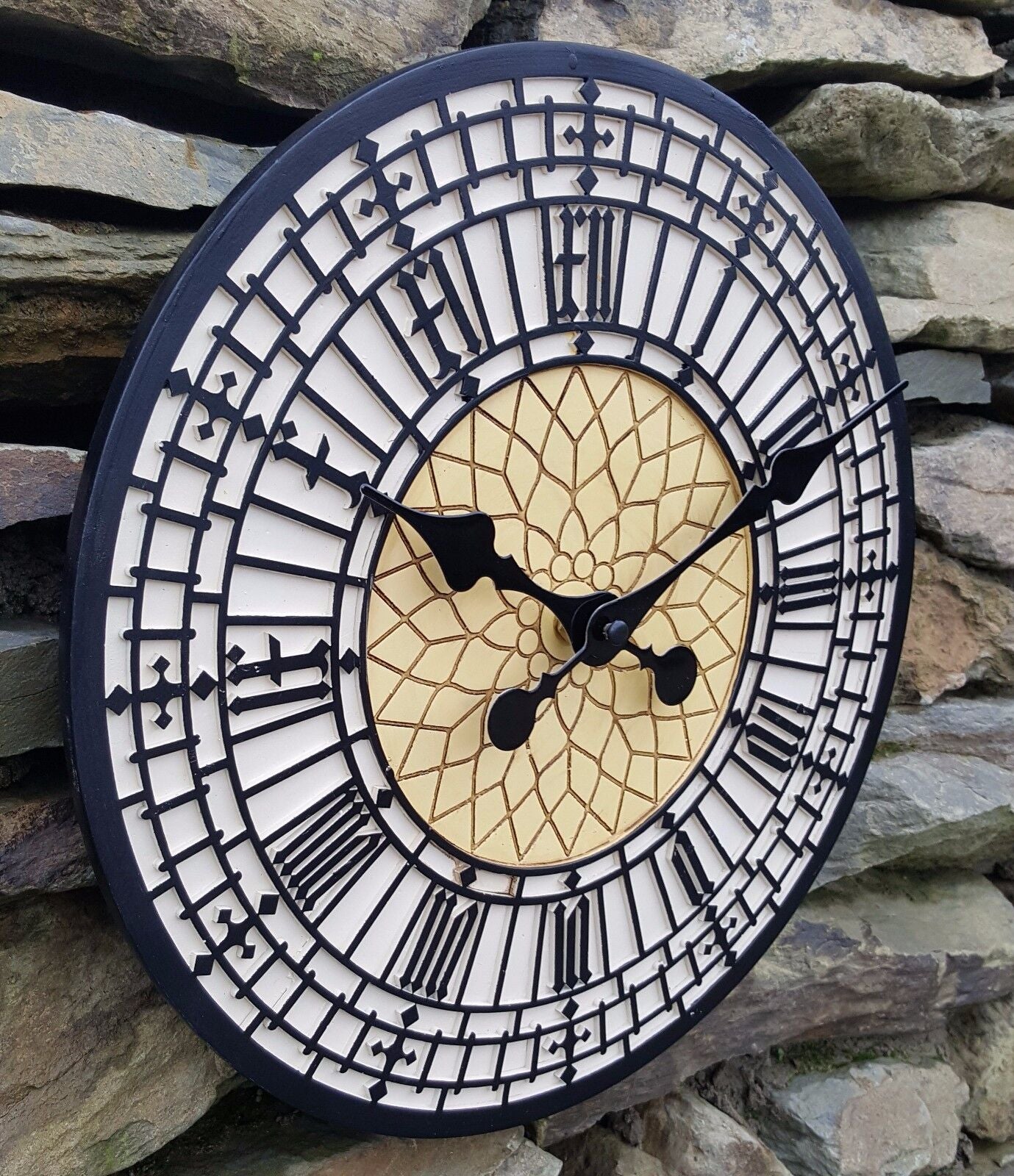 Garden Clock Outdoor Indoor 12" Garden Station Wall Clock Big Ben Westminster