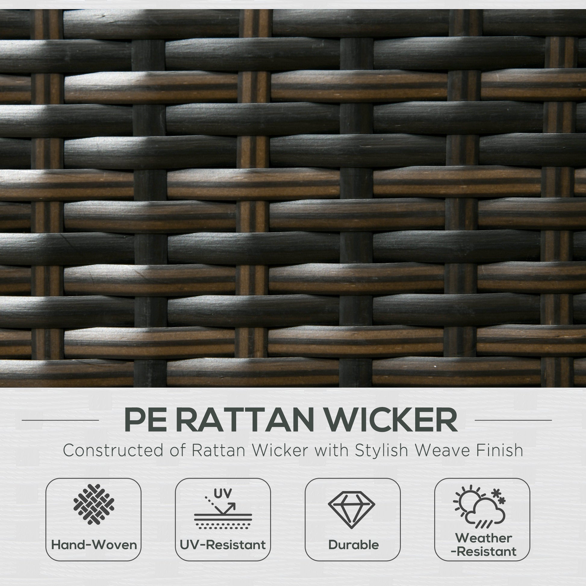 Rattan Outdoor Garden Furniture Patio Corner Sofa Set with Cushions