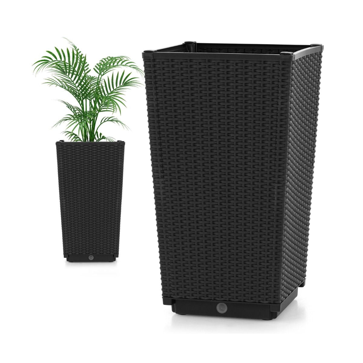 Outdoor Wicker Flower Pot Set of 2