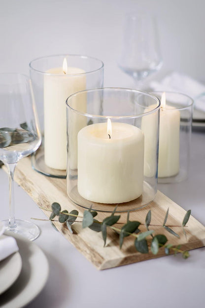 10Pcs Pillar Candles 40X90Mm Church Wedding Home Xmas Garden Ivory Candles