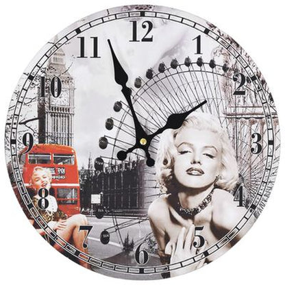 Vintage Wall Clock Colourful 30 Cm
