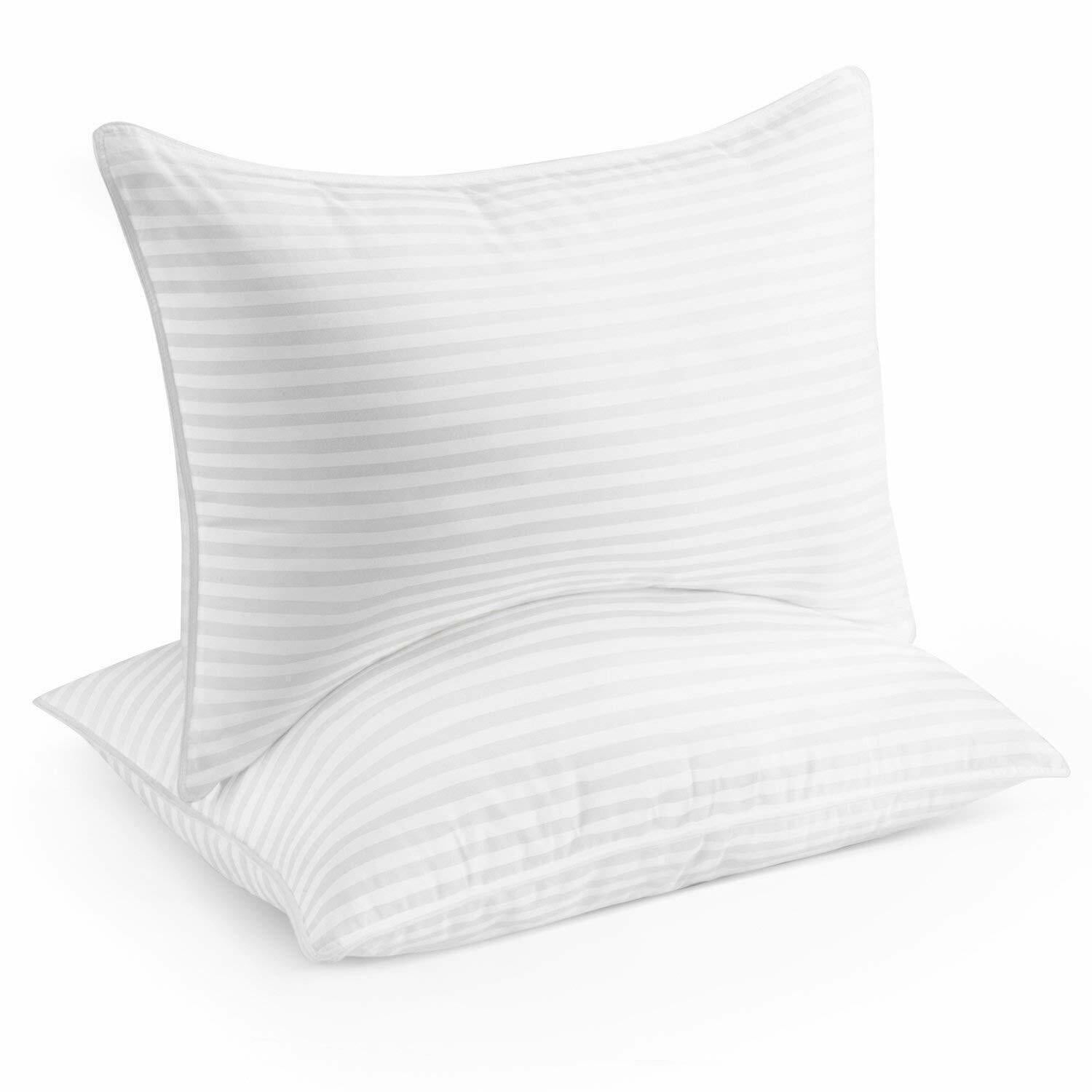 Pack of 4 Zipped WATERPROOF QUILTED Pillow Protectors Hypoallergenic Soft Covers