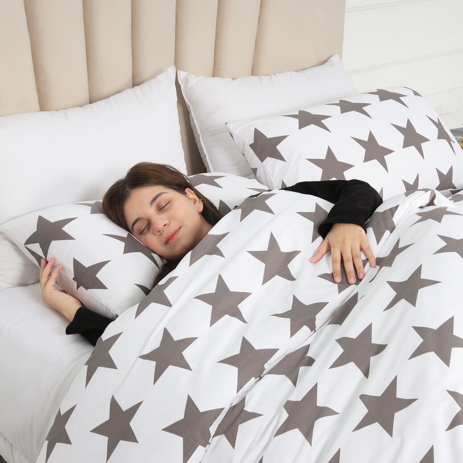 Luxury Reversible Duvet Cover Quilt Cover Bedding Set Single Double King Size
