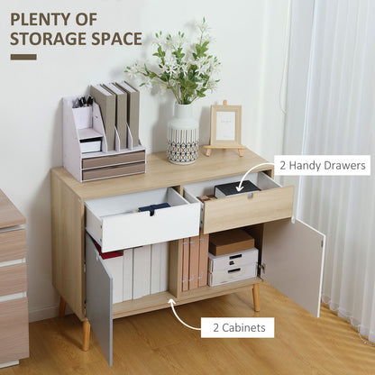 Sideboard Storage Cabinet Kitchen Cupboard with Drawers for Bedroom, Living Room