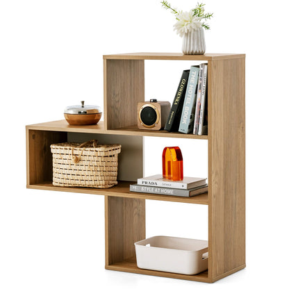 Concave/Convex Bookshelf for Living Room Bedroom Study Office