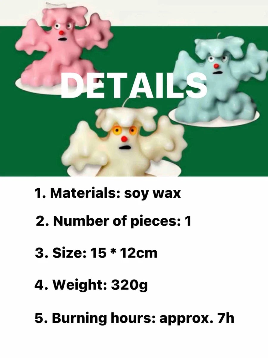 Lil Monster Soy Wax Scented Candle, Handmade Halloween Decorative Candles