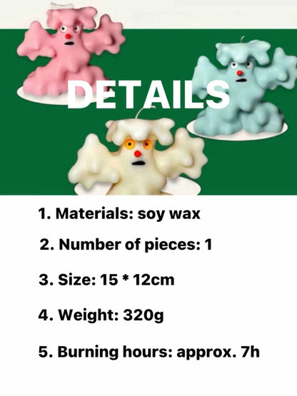 Lil Monster Soy Wax Scented Candle, Handmade Halloween Decorative Candles